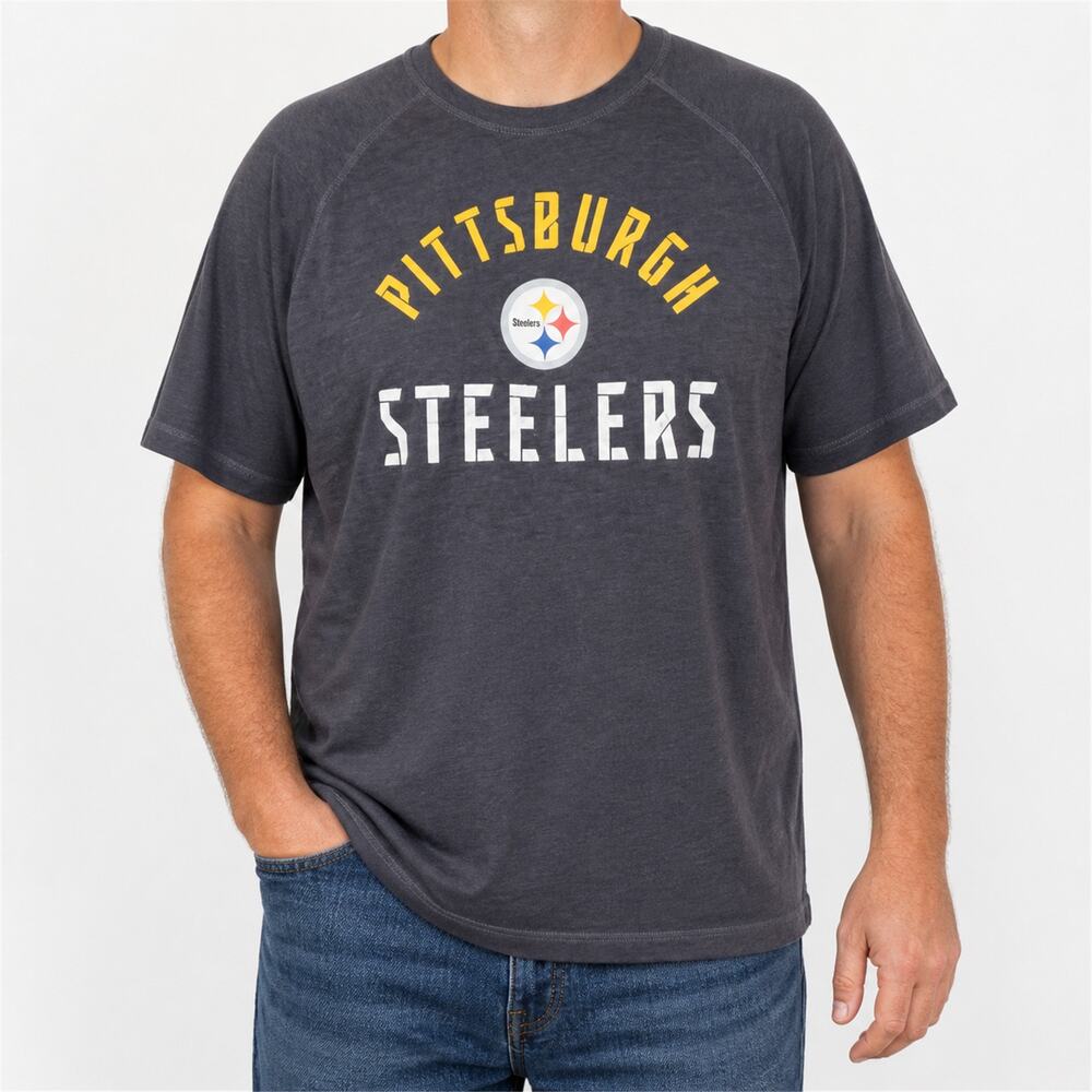 Fanatics Pittsburgh Steelers T-Shirt Mens 2XL Gray Short Sleeve